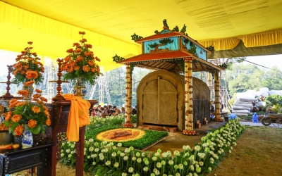 Đài hỏa táng thiền sư Thích Nhất Hạnh